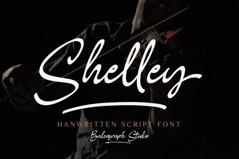 Shelley Handwritten Script Font Balevgraph Studio 