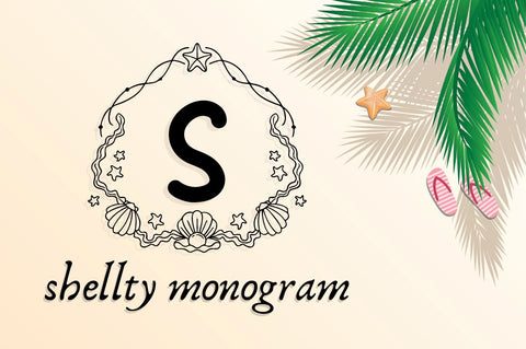 Shellty Monogram Font Attype studio 