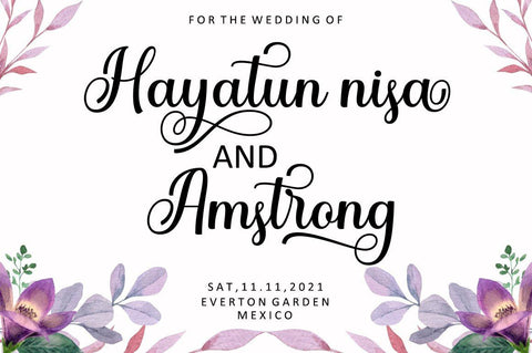 Shelvia Script Font Nanda Putra Sukmayadi 