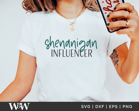 Shenanigan Influencer SVG | St. Patrick's SVG SVG Wood And Walt 