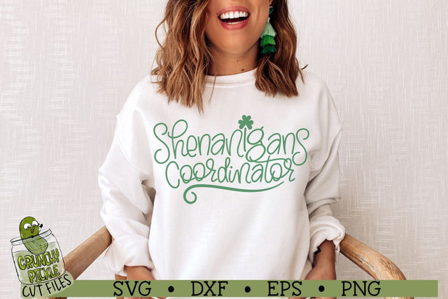 Shenanigans Coordinator St. Patrick's Day SVG File SVG Crunchy Pickle 
