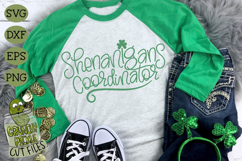 Shenanigans Coordinator St. Patrick's Day SVG File SVG Crunchy Pickle 
