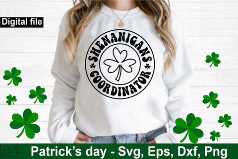 Shenanigans Coordinator svg, Shenanigans Coordinator t shirt, St Patrick's Day svg,St Patricks Day,St Patricks Day shirt,Shamrock Svg SVG Isabella Machell 