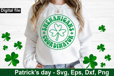 Shenanigans Coordinator svg, Shenanigans Coordinator t shirt, St Patrick's Day svg,St Patricks Day,St Patricks Day shirt,Shamrock Svg SVG Isabella Machell 