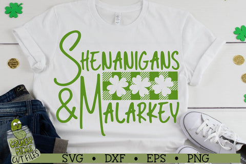 Shenanigans & Malarkey St. Patrick's Day SVG File SVG Crunchy Pickle 