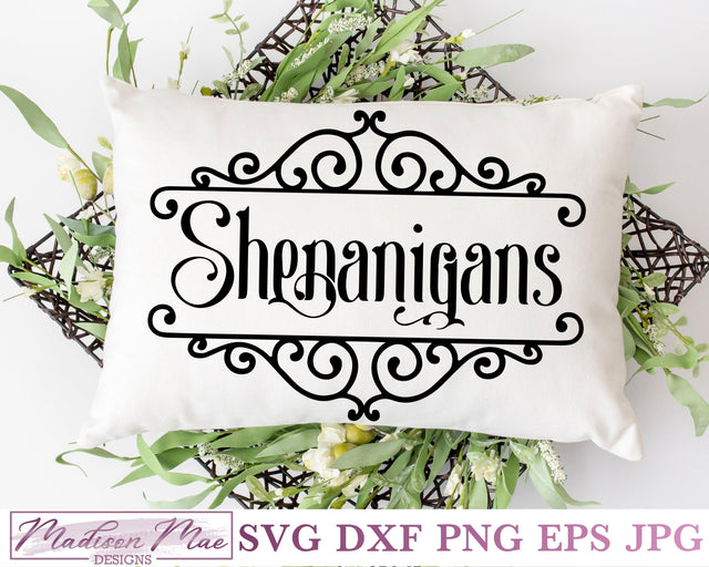 Shenanigans, Saint Patrick's Day SVG SVG Madison Mae Designs 