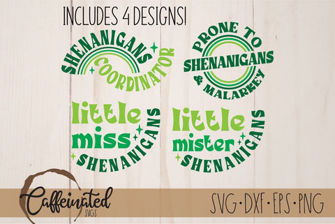 Shenanigans St. Patricks Day Mini Bundle SVG Caffeinated SVGs 