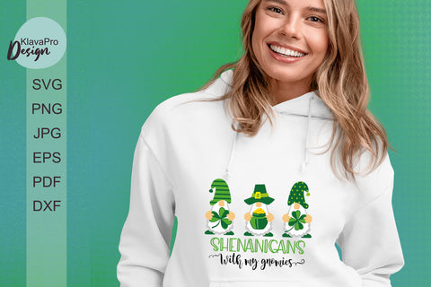 Shenanigans with my gnomies. Patrick`s day SVG design SVG Klava P 