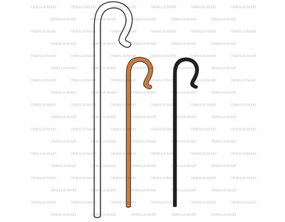 Shepherd crook (hook) SVG TribaliumArtSF 