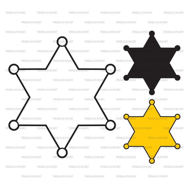 Sheriff badge SVG TribaliumArtSF 