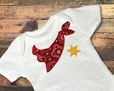 Sheriff Bandanna Applique Embroidery Embroidery/Applique Designed by Geeks 
