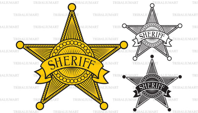 Sheriff star SVG TribaliumArtSF 