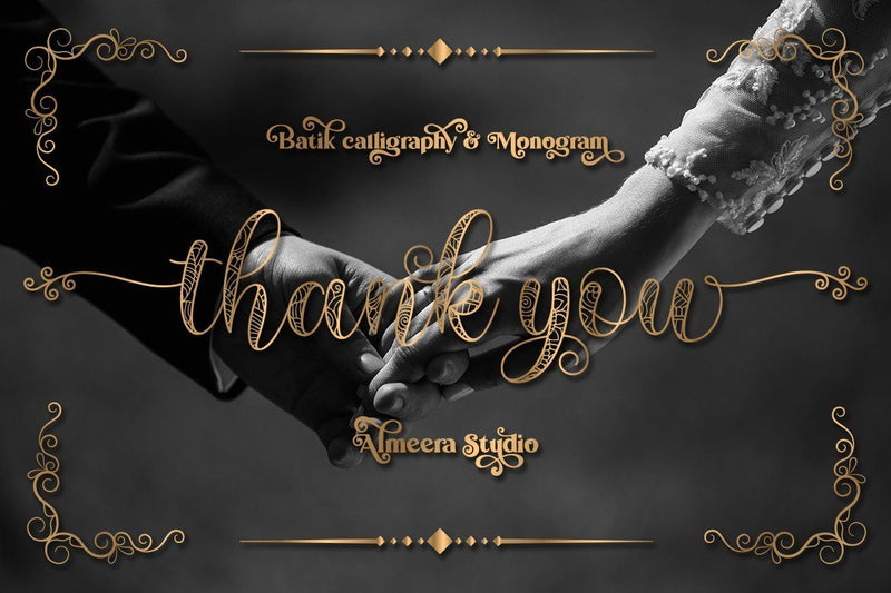 Sherika | Batik Calligraphy & Monogram - So Fontsy