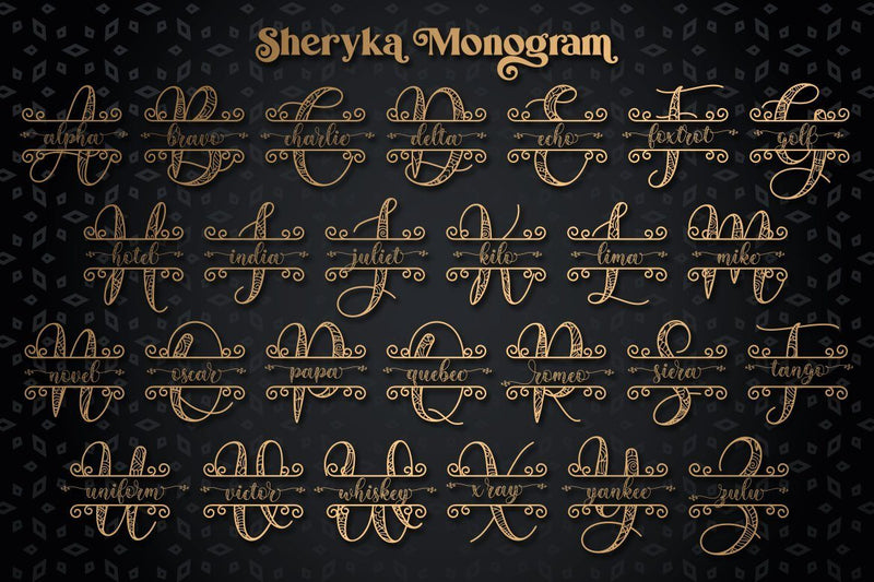 Sherika | Batik Calligraphy & Monogram - So Fontsy