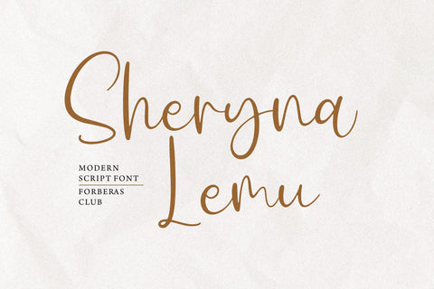 Sheryna Lemu Font Font Forberas 