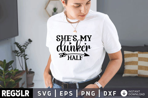 Shes my dunker half SVG SVG Regulrcrative 