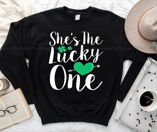 She's the lucky one St Patrick's Day Png, St. Patricks Day PNG Sublimation Sublimation ToriDesigns 