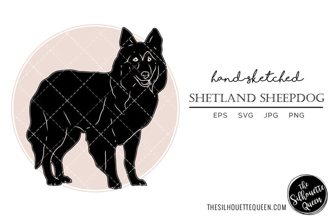 Shetland Sheepdog Sketch SVG Loveleen Kaur 