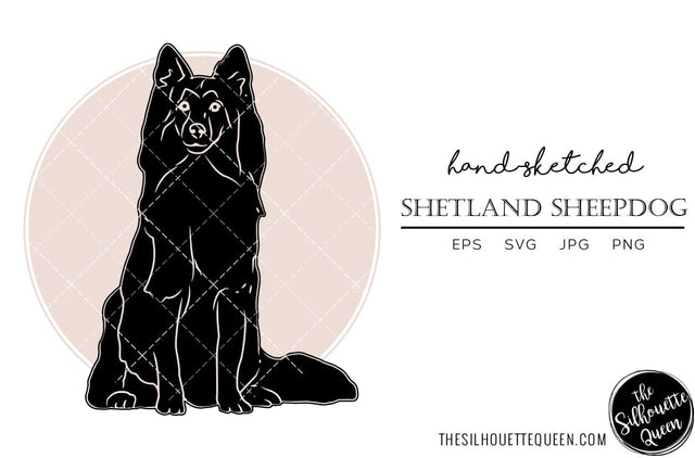 Shetland Sheepdog Sketch SVG Loveleen Kaur 