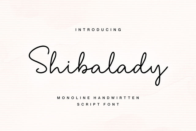 Shibalady Font Allouse.Studio 