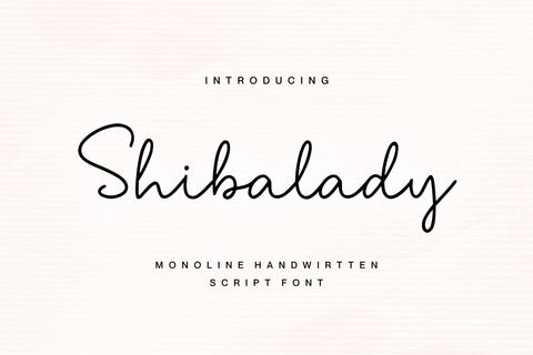 Shibalady Font Allouse.Studio 
