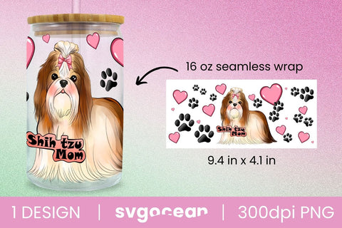Shih-Tzu Can Glass PNG Sublimation SvgOcean 
