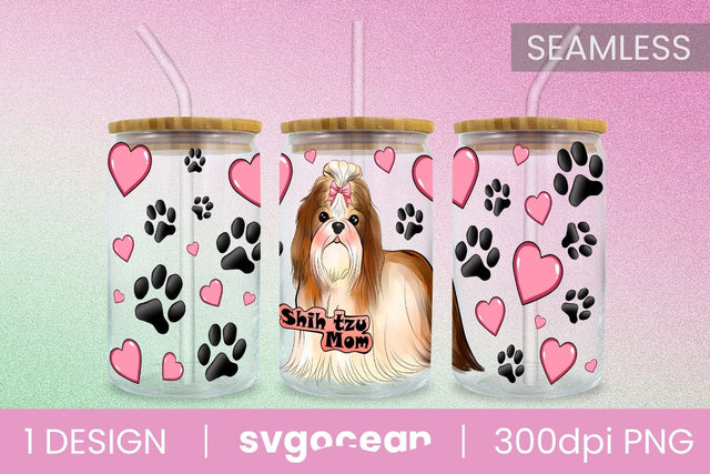 Shih-Tzu Can Glass PNG Sublimation SvgOcean 