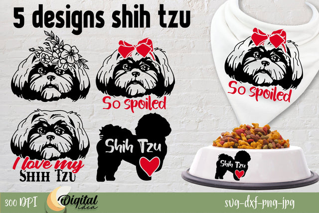 Shih tzu SVG | Dogs SVG | Pet Portrait SVG Evgenyia Guschina 