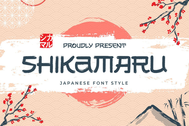 Shikamaru - Japanese Style Font Arterfak Project 