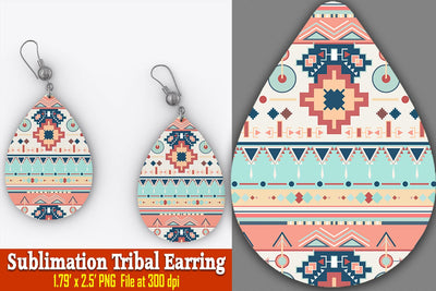 Shiloh Tribal Earring Sublimation Ethnic Touch 