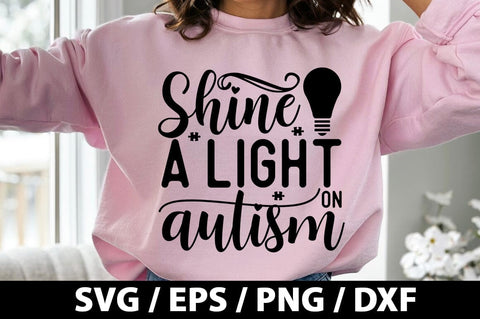 Shine a light on autism SVG SVG akazaddesign 
