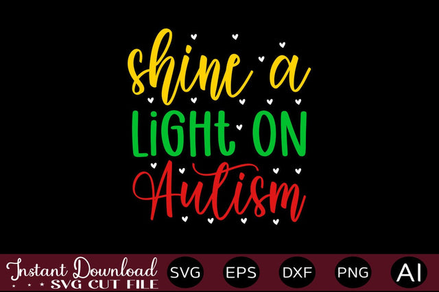 Shine A Light On Autism SVG SVG designmaster24 