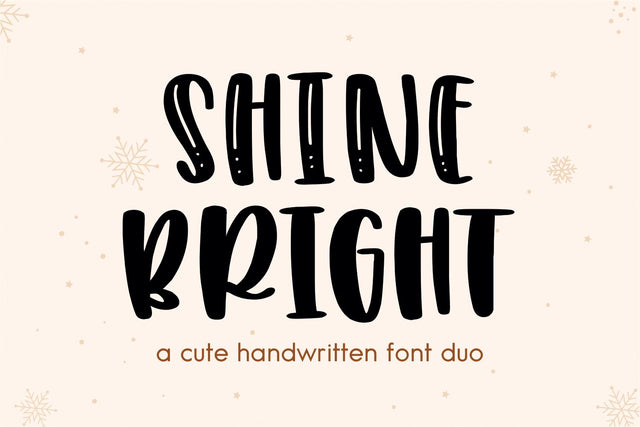 SHINE BRIGHT Font Mozarella 