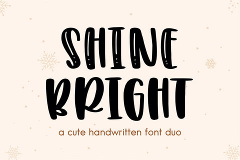 SHINE BRIGHT Font Mozarella 