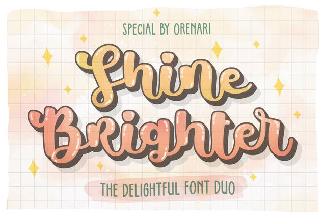 Shine Brighter Font Orenari 