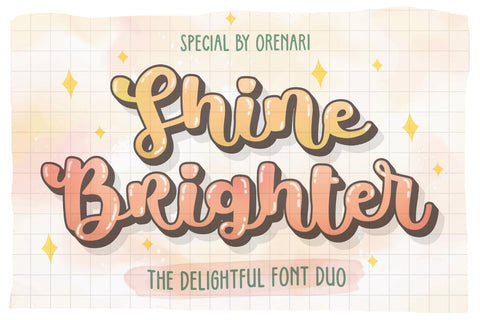 Shine Brighter Font Orenari 