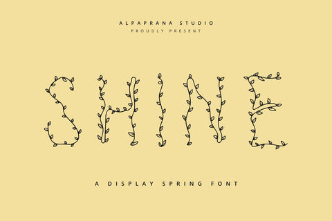 Shine - Decorative Display Font Font Alpaprana Studio 