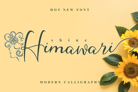 Shine Himawari Font Andrey Design 