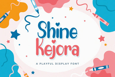 Shine Kejora - Playful Display Font Font StringLabs 