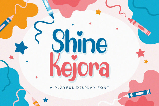 Shine Kejora - Playful Display Font Font StringLabs 