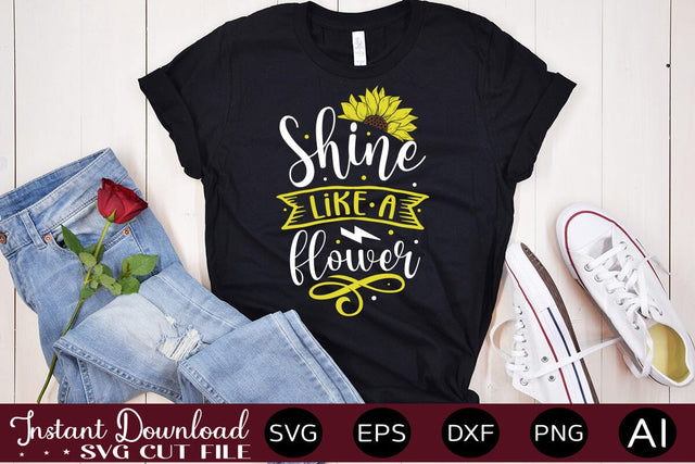 Shine Like A Flower SVG SVG designmaster24 