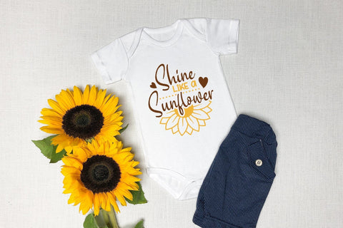 Shine Like A Sunflower - Sunflower SVG - Sunflower Design SVG CraftLabSVG 
