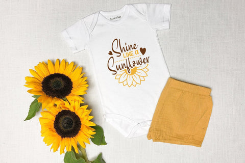 Shine Like A Sunflower - Sunflower SVG - Sunflower Design SVG CraftLabSVG 