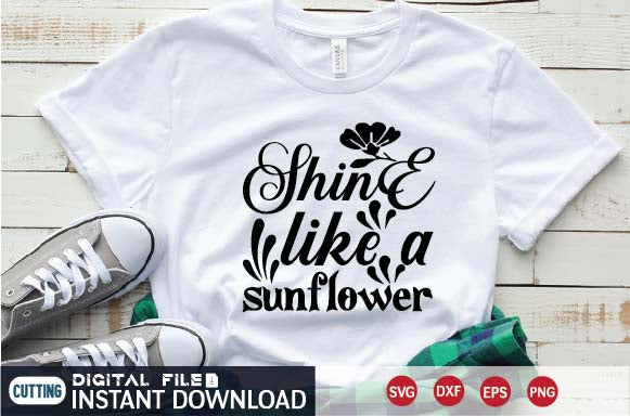shine like a sunflower SVG designer krishna 