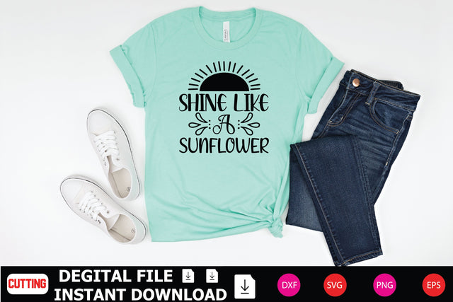 Shine Like a Sunflower SVG Shahin alam 