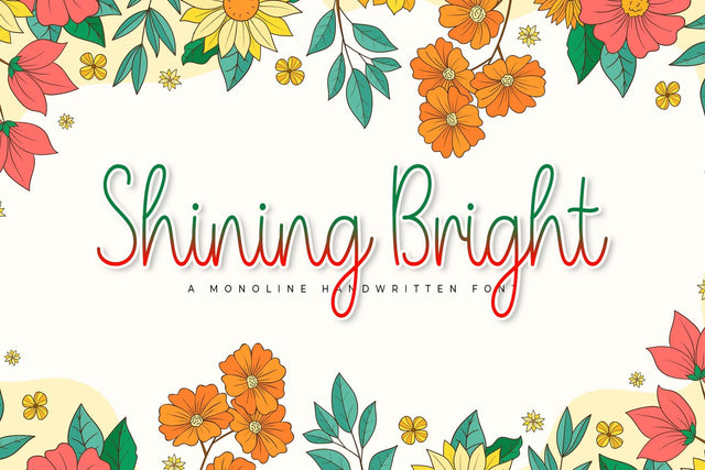 Shining Bright Font love script 