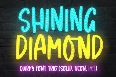 Shining Diamond Font Abo Daniel Studio 