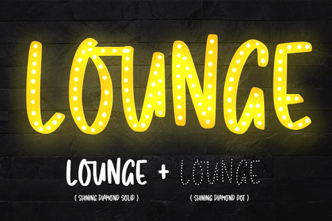 Shining Diamond Font Abo Daniel Studio 