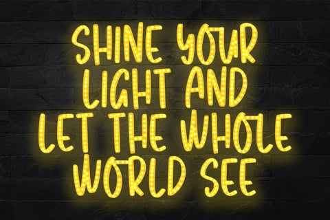 Shining Diamond Font Abo Daniel Studio 