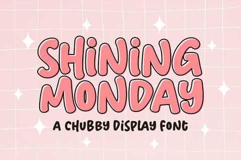 Shining Monday - Cute Display Font Font Subectype Studio 